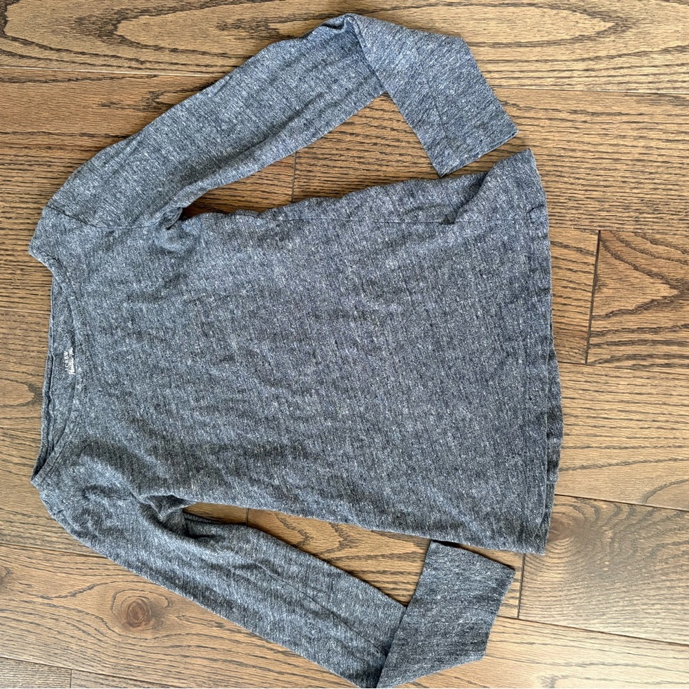 J. Crew Heather Gray Knit Painter Tee XS